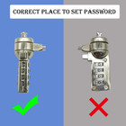2 Pcs 6-foot Laptop Lock Notebook Combination Lock Security Cable 4 Digit Passwo