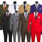 Vinci Men s Regular Fit 2-piece Solid Color Everyday Suit White New