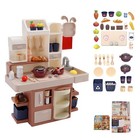 Kids Kitchen Play Set-interactive Mist W  Water Circulation For Ages 3   red 