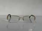 Versace Mod 1175-b 1002 Half Rim Havana Brown Gold Eyeglasses Frame 53-17-135