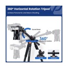 Fotopro 68 Inch Camera 360 Horizontal Tripod Monopod With Center Column And B   