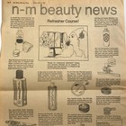 Vintage Newspaper Advertisement Neiman Marcus Beauty News Products Cosmetics
