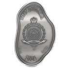 2024 Niue Salvador Dali Melting Clock 1 5 Oz Silver Antiqued Shaped Coin