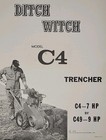 Ditch Witch 1968 7 9 Hp C4 C49 Walk-behind Trencher Tractor Owner   Parts Manual