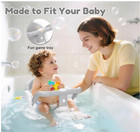 Baby Bath Seat For Babies 6 Months   Up Sitting Up With Suction Cups  Grey