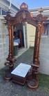 Renaissance Walnut Marble Top Hall Tree