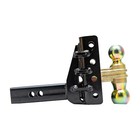 2  Receiver 6  Drop 25000 Lb Bk Adjustable Towing Hitch Dual Ball Mount Trailer