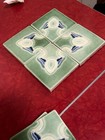 1920s-30s California Art Tile  Co  4    Art Deco Tiles  set Of 4  Version 1