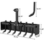 Box Blade Tractor Attachment  55  Width W 6 Scarifier Shank For Cat 0   Cat 1