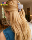 2pcs Cherry Hair Claw Clips For Women Girls With Rhinestone - Cute Medium Clips