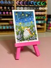 Aceo Print Of Painting  Cat In Acrylic  Original Art 2 5x3 5 By Samantha Woods