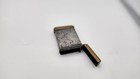Vintage 2 1 4  X 1 3 8  X 3 8  Stainless And Brass Match Holder With Striker