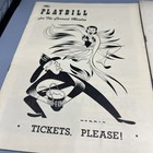 5 Playbills All In As Is Condition  Parts Or Entire Pages Missing  2 Car Ads