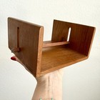 Mid Century Modern Kalmar Teak Wooden Napkin Holder Picnic Mcm Vintage