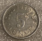 Vintage Likelike School Lunch Token Coin  Honolulu Hawaii Medal