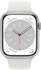 New Apple Watch Series 8 45mm Silver Aluminum Case White Band - New Sealed