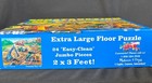 Melissa   Doug Construction Floor Puzzle Nib 24 Pieces 2 Feet X 3 Feet  Sealed