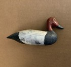 Vintage Cape Cod Unknown Signed   Carved Miniature 5 50  Canvasback Duck Decoy