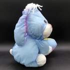 Vtg Fisher Price Puffalump Blue Bunny Rabbit Nylon Plush Holding Easter Egg 1988