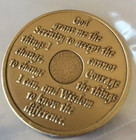 Aa Alcoholics Anonymous 24 Year Bronze Medallion Recovery Chip Serenity Prayer