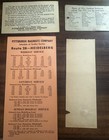 Vintage Pittsburgh Area Trolley  Railway Tickets  Schedule  Homestead Pa Token