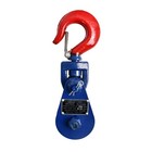 4x 2 Ton Snatch Block 3  Sheave 3 8  Wire Rope Swivel Hook For Wrecker Roll Back