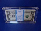 Acrylic Holder Currency Display For 100 Bills Clear Money Case Stand