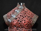 14 8  Rare Old Chinese Red Lacquer Ware Dynasty Beautiful Lady Shroud Statue