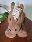 Vintage Plush Animal Fair Pony Horse Stuffed Animal 70s 80s Rare Brown