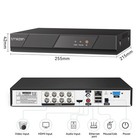 Tmezon 8ch 5mp Lite Dvr 1080p Cctv Home Security Camera System Night Vision 500g