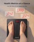 Renpho Smart Scale For Body Weight  Tempered Glass Bathroom 11  280mm  Black