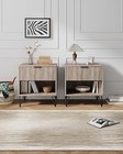 Manhattan Comfort Dumbo Modern Nightstand 1 0 With 1 Drawer And Metal Feet      