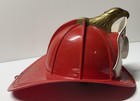 Vintage Texaco Fire Chief Red Toy Fireman Hat Helmet Park Plastics Used