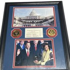 Barack Obama Inauguration Ceremony Invitation Tickets Coins Photos 2009 Framed