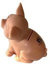 Vintage Toystalgia Pig Piggy Coin Still Bank Advertising Home Federal Plastic