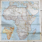     1943-2 February Vintage Map Africa National Geographic - Very Good   562 