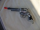 Rare  Vintage Hubley Cowboy Jr  Cap Gun   White Grips With Steer   Red Star Rare
