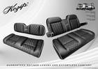 Kozip Club Car Precedent tempo Golf Cart Front rear Seat backrest Cushions Black