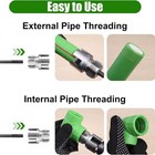 3pcs Pvc Pipe Threader Kit  Integrated Internal   External Pipe Threading Tool