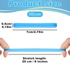 Silicone Rubber Bands 3 Inch 33 Pcs Colored Wide Bands  11 Colors