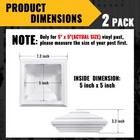 Vivida 5  X 5  Vinyl Fence Post Caps White 2 Pcs