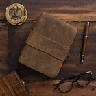 Leather Journal - Book Of Shadows Spell Book Notebook With Lock 8x6