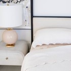 Gathre Ivory Scallop Waffle Quilt Set Twin