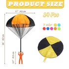 14 Pcs Parachute Toy tangle Free Outdoor Flying Parachute hand Throw Flying T   