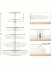 6 Tier Clear Acrylic Cupcake Stand Tower Holds 80 Cupcakes Dessert Display