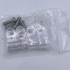 Mini Helmet Chrome  Metal Facemask - 7 Colors To Choose From With Clear Clips