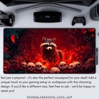 Raccoon Mtg Playmat King Of Chaos Magic The Gathering Playmat