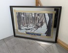 Vintage 2001 E j Vsop Brandy Wildlife Series Bar Mirror Deer Buck Sign Man Cave