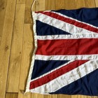 Vintage Union Jack Flag Stitched Made In England 3x2    140cm X 62cm Cotton
