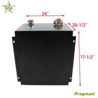 Hydraulic Reservoir Oil Tank Fuel Tank 25 Gal Steel With Temp Gauge   Filter